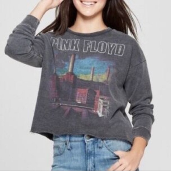 Junk Food Clothing Tops - PINK Floyd graphic Crew Neck Dark Grey Junk Food Small
